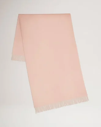 Solid Merino Wool Scarf Rosewater Merino Wool Women
