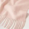 Solid Merino Wool Scarf Rosewater Merino Wool Women