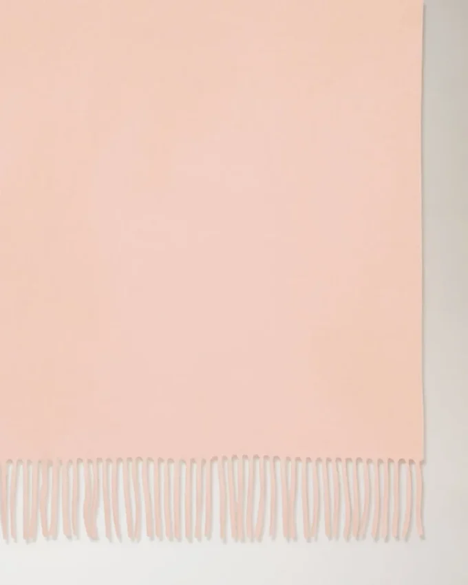Solid Merino Wool Scarf Rosewater Merino Wool Women