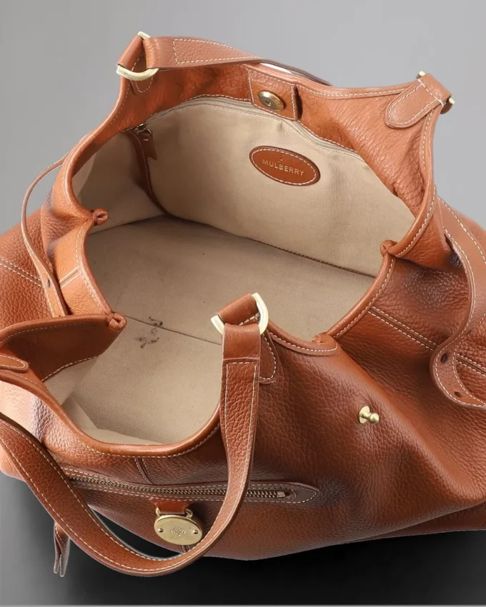 Somerset Tote Pre-Loved Oak Pebble Leather Pre-Loved Bags