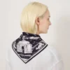 Square Scarf – British Park Deep Aubergine Silk Twill