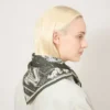 Square Scarf – British Park Juniper Green Silk Twill