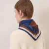 Square Scarf – Heart Pockets Pigment Blue Silk Twill