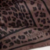 Square Scarf – Leopard Ebony Silk Twill Women
