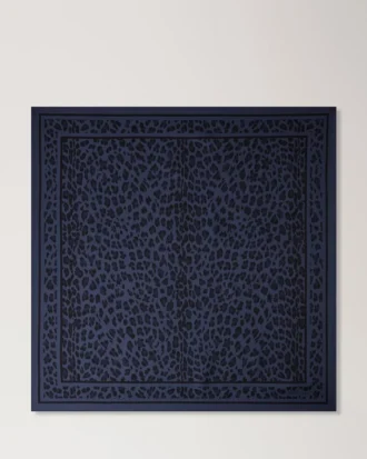 Square Scarf – Leopard Night Sky Silk Twill Women