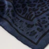 Square Scarf – Leopard Night Sky Silk Twill Women