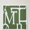Square Scarf – Mulberry Lettering Fern & Eggshell Silk Twill