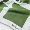 Square Scarf – Mulberry Lettering Fern & Eggshell Silk Twill
