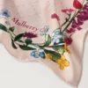 Square Scarf – Wild Floral Blossom Pink Silk Twill