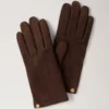 Suede Gloves Ebony Suede & Cashmere Hats & Gloves