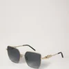 Tallulah Sunglasses Charcoal Metal & Bio Acetate