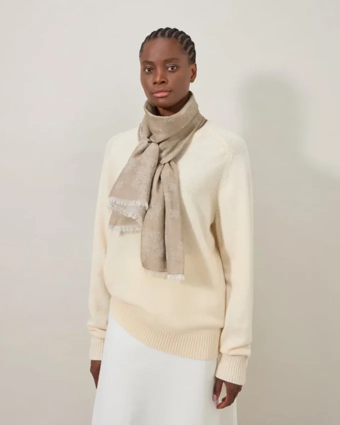 Tamara Scarf Camel Cotton Scarves & Hats