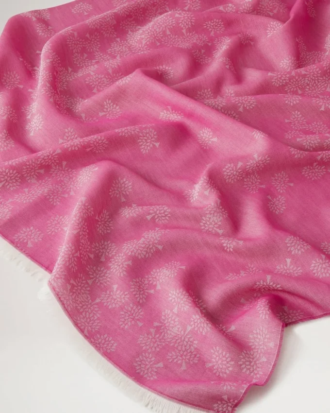 Tamara Scarf Mulberry Pink Cotton Women