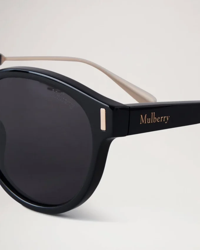 Taylor Sunglasses Black Bio Acetate & Metal Women
