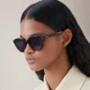 Taylor Sunglasses Black Bio Acetate & Metal Women