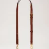 Thin Leather Strap Oak Two-Tone Small Classic Grain