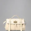 Travel Day Bag Pre-Loved Marshmallow White Mixed Material-Hairc