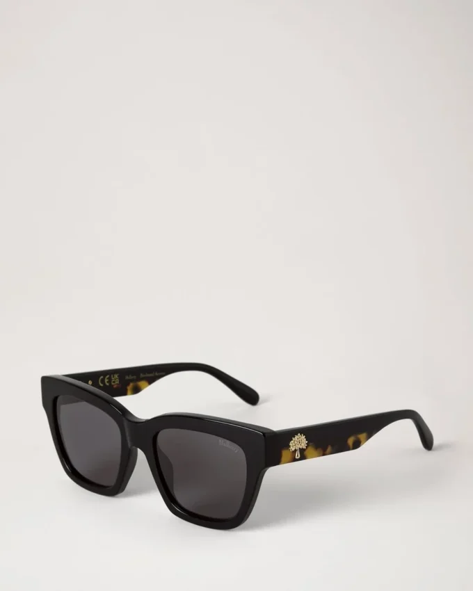 Vera Sunglasses Black & Tortoiseshell Bio Acetate