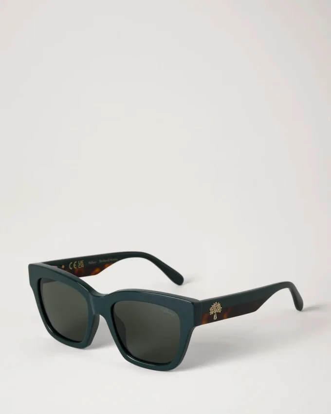 Vera Sunglasses Mulberry Green & Tortoiseshell Bio Acetate