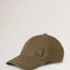 Waxed Baseball Cap Dark Moss Waxed Cotton Men