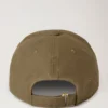 Waxed Baseball Cap Dark Moss Waxed Cotton Men