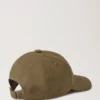 Waxed Baseball Cap Dark Moss Waxed Cotton Men