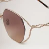 Willow Sunglasses Gold & Teak Metal Sunglasses
