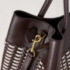 Woven Tote Ebony & Eggshell Woven Leather Gifts for Her