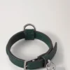 Xs Leather Dog Collar Mulberry Green Small Classic Grain