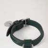 Xs Leather Dog Collar Mulberry Green Small Classic Grain