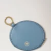 Zipped Case Keyring Brighton Blue Micro Classic Grain