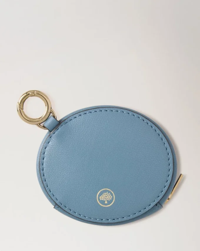 Zipped Case Keyring Brighton Blue Micro Classic Grain
