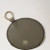 Zipped Case Keyring Linen Green Micro Classic Grain
